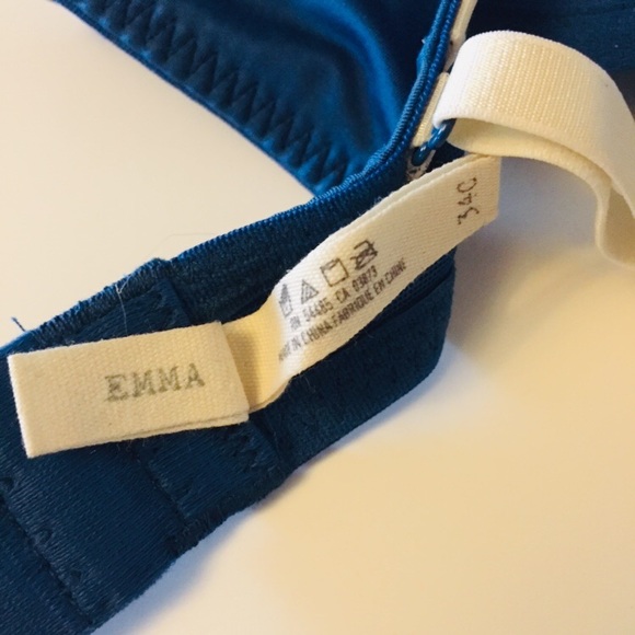 Emma Bra 34C in Royal Blue and off white lace - Picture 4 of 4